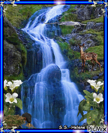 Waterfall 4. - Gratis animerad GIF