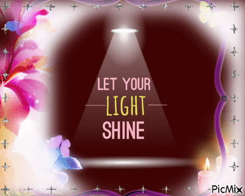 Let Your Light Shine - Ingyenes animált GIF