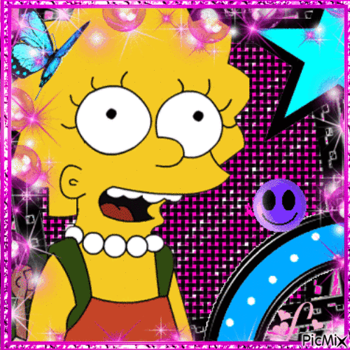 Lisa Simpson - GIF animado gratis