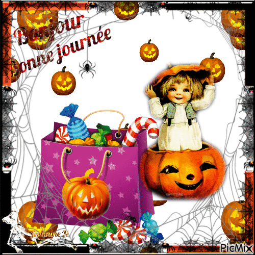 halloween pumpkin gif citrouille - Free animated GIF - PicMix