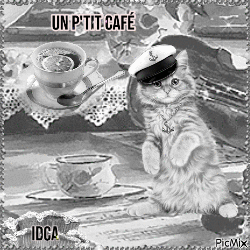 Un p'tit café - Darmowy animowany GIF