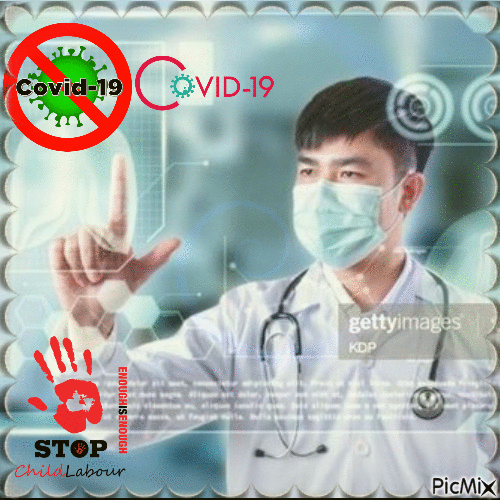 Stop au Covid-19 - Безплатен анимиран GIF