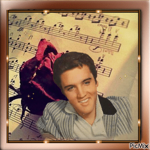 Elvis Presley - Бесплатный анимированный гифка
