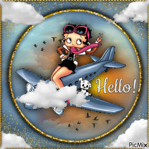 Hello-Betty Boop-RM-02-09-24 - Бесплатный анимированный гифка
