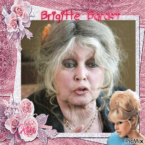 Les 88 ans de Brigitte Bardot - GIF animé gratuit