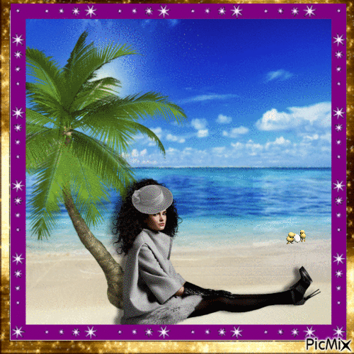 Paradise Found: A Day at the Beach - Darmowy animowany GIF
