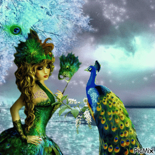 Peacock - Darmowy animowany GIF