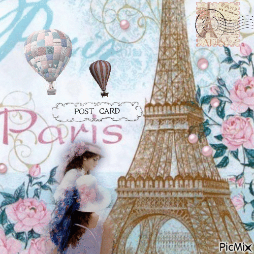 Post Card From Paris - Gratis animeret GIF