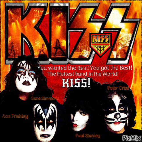 KISS- fav rock band - 無料のアニメーション GIF