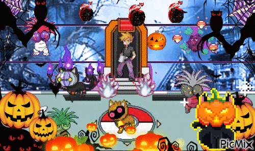 Halloween Poke'mons 01 (JIGGURL_PIXMIXR) - Darmowy animowany GIF
