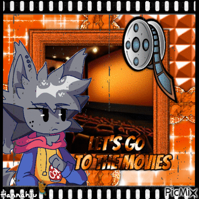 (=)Kapi - Let's Go to the Movies(=) - Free animated GIF