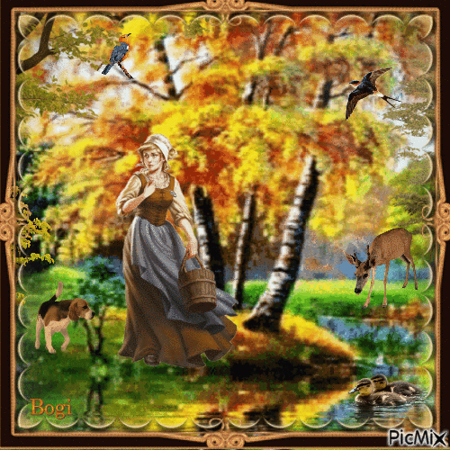 Time of autumn in the countryside... - GIF animate gratis