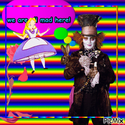 mad hatter - Free animated GIF