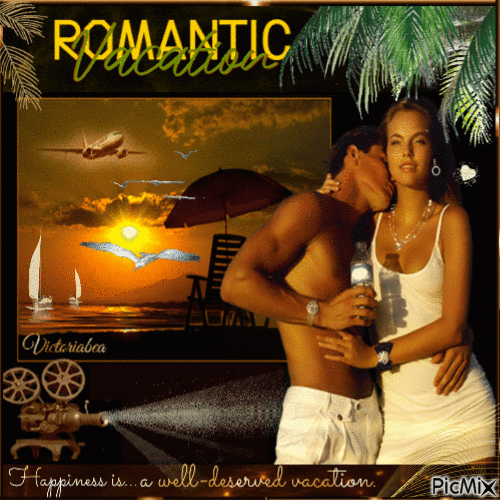 Romantic vacation - GIF animé gratuit