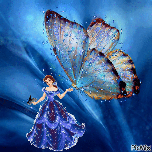Papillon Butterfly - Ingyenes animált GIF