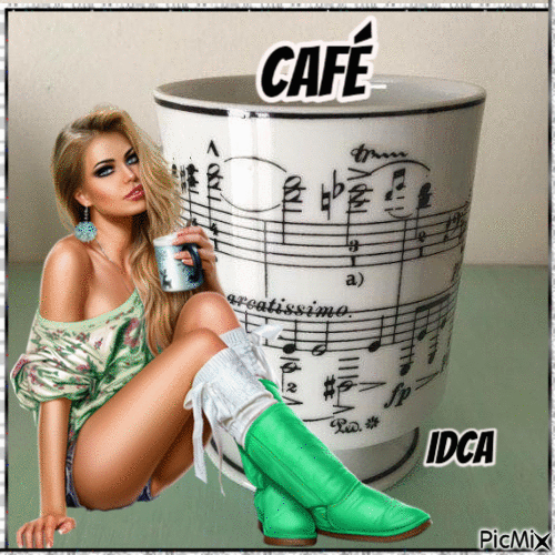 Café sexy - Ingyenes animált GIF