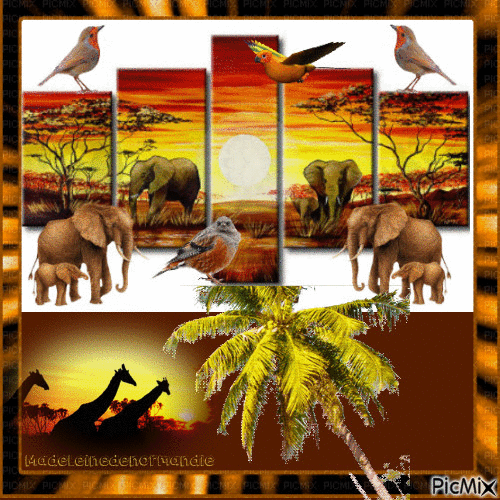 animaux d' Afrique - Besplatni animirani GIF