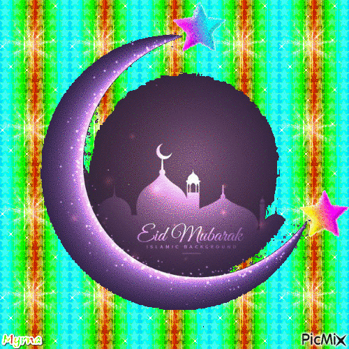 Eid Mubarak - Zdarma animovaný GIF