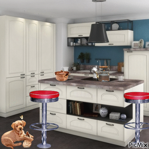 Home kitchen - Animovaný GIF zadarmo