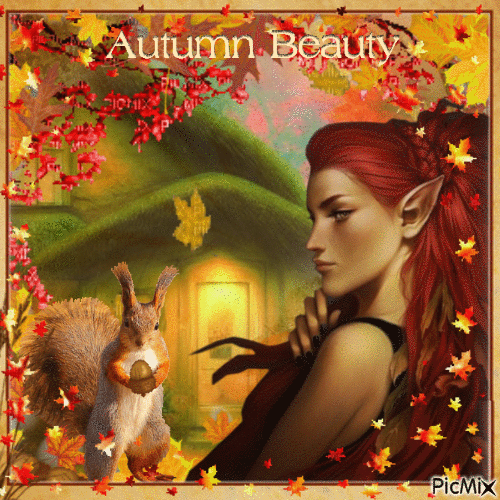 Concours : Beauté elfique en automne - Gratis geanimeerde GIF