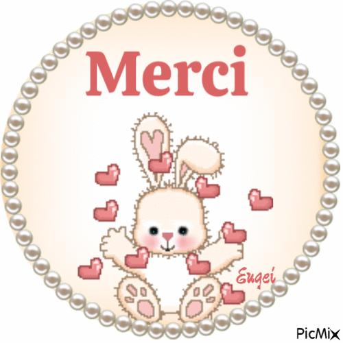 merci lapin - Безплатен анимиран GIF
