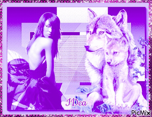 Belle et les loups - 免费动画 GIF