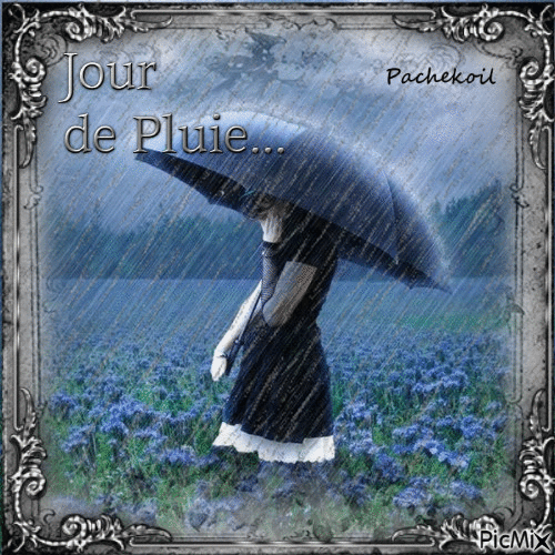 Jour de pluie... - Darmowy animowany GIF