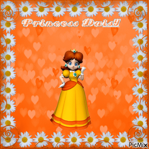 Princess Daisy - Animovaný GIF zadarmo