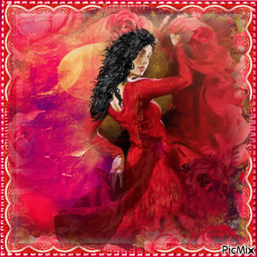 Danseuse de Flamenco - Gratis animerad GIF