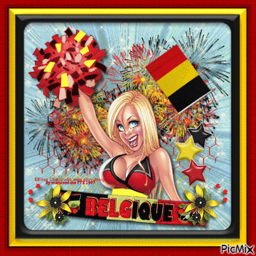 Et oui! Mon pays c'est la Belgique. - Free animated GIF