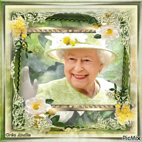 Elizabeth II, Reine d'Angleterre - Nemokamas animacinis gif