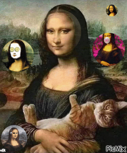 Mona, monas - GIF animado gratis