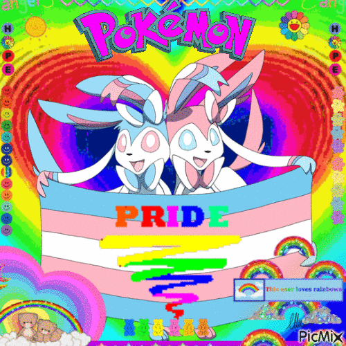 Pokemon Pride Month - Darmowy animowany GIF