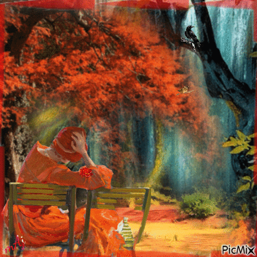 Concours "Aquarelle, femme en rouge" - Darmowy animowany GIF