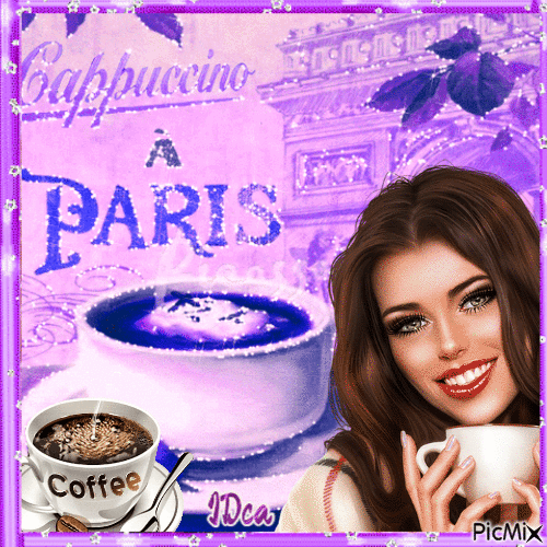 Café ou cappuccino - Ingyenes animált GIF