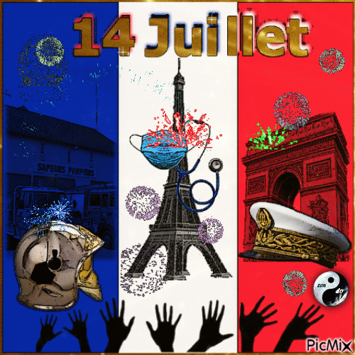 14 Juillet ✨💥 - Ücretsiz animasyonlu GIF