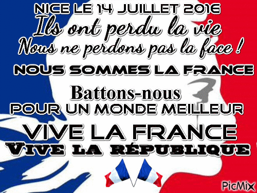 Vive la France - GIF animado gratis