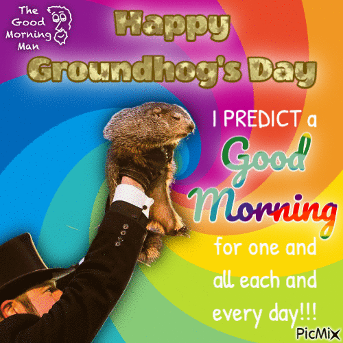 Happy Groundhog's Day - GIF animé gratuit