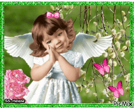 A cute little angel. - Ingyenes animált GIF