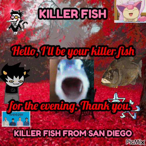 Killer Fish From San Diego - Darmowy animowany GIF