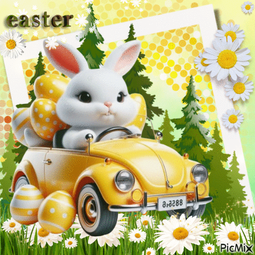 Easter bunny - 無料のアニメーション GIF
