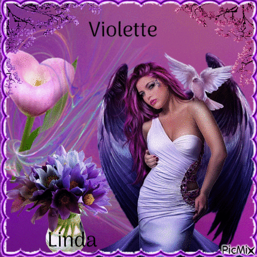 kdo pour toi Violette - 免费动画 GIF
