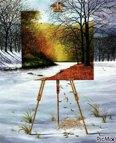 Fall and Winter - Бесплатни анимирани ГИФ