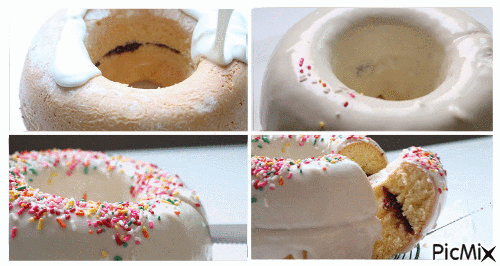 Giant Donut Cake - Free animated GIF