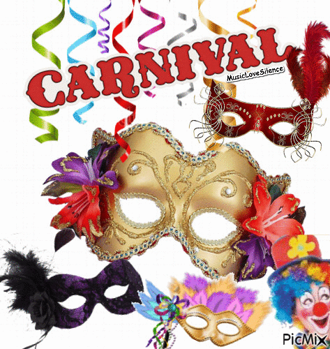 Carnevale maschere - Nemokamas animacinis gif