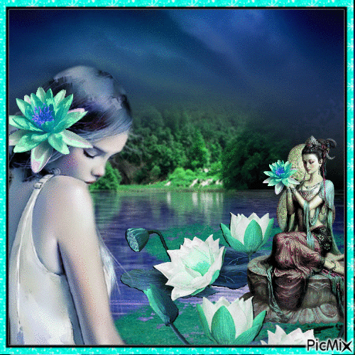 Lotus Çiçeği - GIF เคลื่อนไหวฟรี