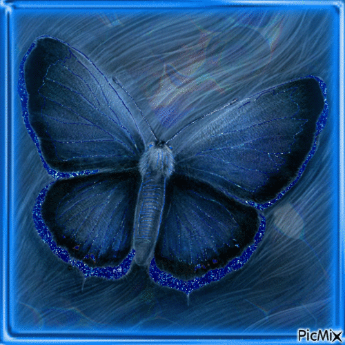 Mavi Kelebek - Besplatni animirani GIF
