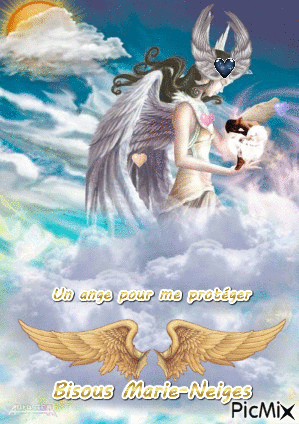 j'ai besoin d'un ange pour me protéger - Δωρεάν κινούμενο GIF