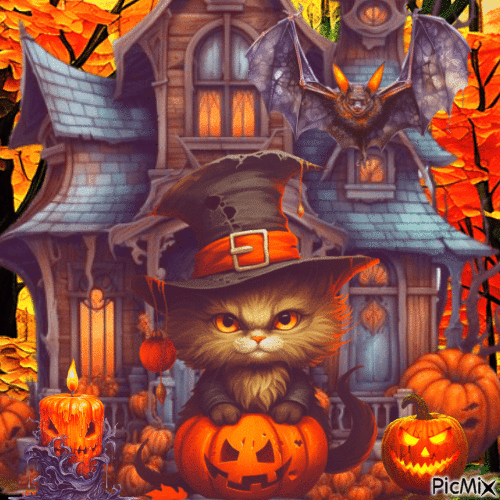 Halloween chat - Ilmainen animoitu GIF