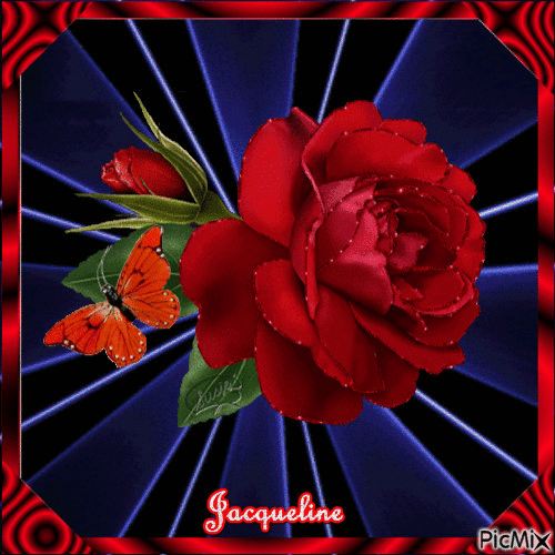 sublime rose rouge - Gratis geanimeerde GIF